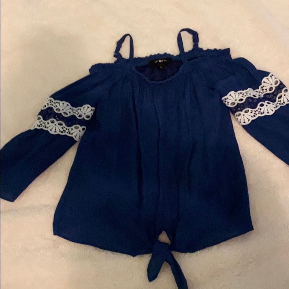 Blue and white striped blouse - Picture 4 of 4
